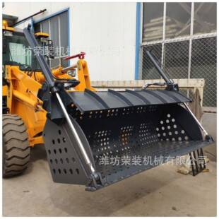 青州山工基地异型化装载机铲车改型差异化纸厂挤压脱水漏斗