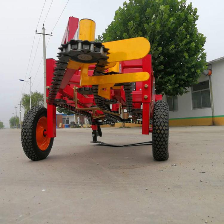 广地区链条夹花生收式获机侧东向铺放OSS拔持花生机器链条起花生