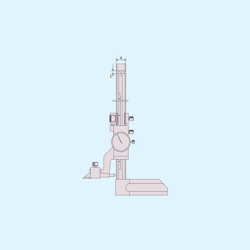 上工 高精度带表高度尺 不锈钢游标卡尺0-150/300/600上海工具