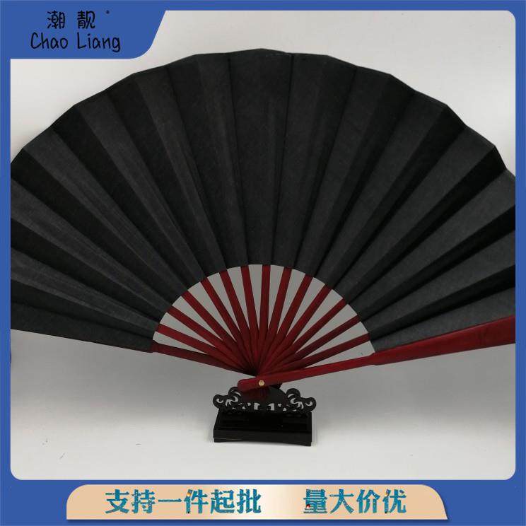 老式结实手拿黑色折叠布扇子折扇中国风丝绸布料白色红色工,居家日用,扇子,淘宝优惠券,粉丝福利购,淘宝优惠卷