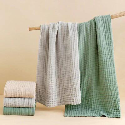 Baby Bath Towel 6 Layers Infant Gauze Receiving Blanket 1pc