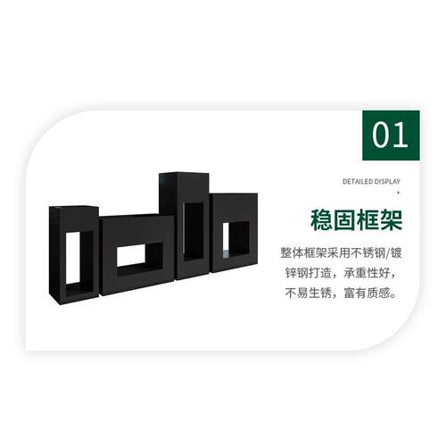 户外不锈钢花箱组合商场小区售楼部镀锌钢花槽围栏 市政道路花箱