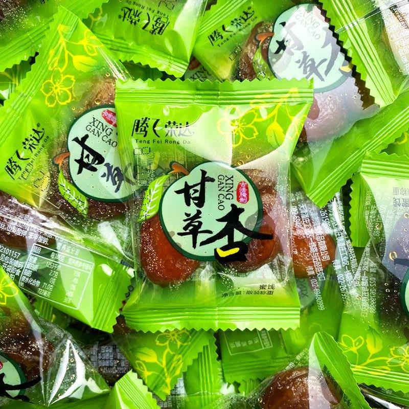 腾飞荣达甘草杏500g带核杏脯杏干 干甘草梅肉杏肉果脯蜜饯小零食