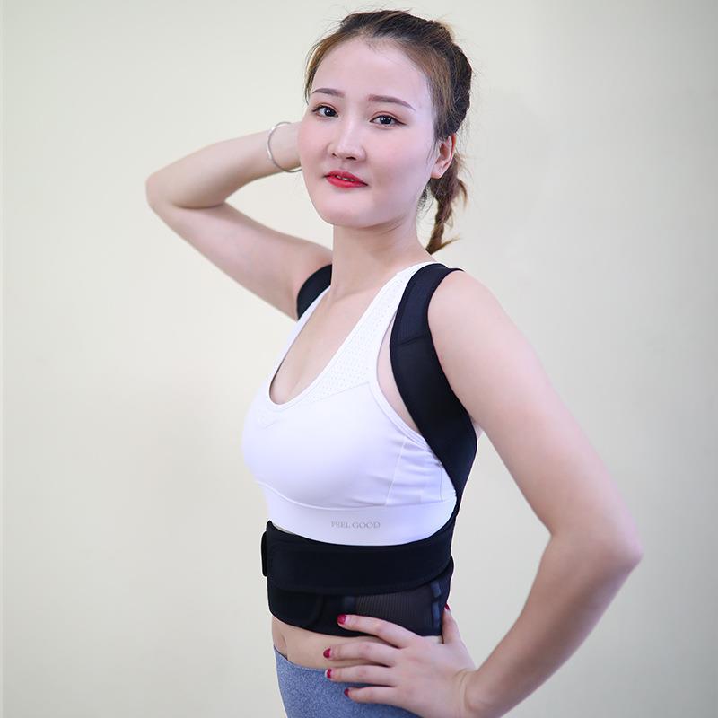 跨境防驼背矫正带男女儿童抖音暴款透气背部纠正带姿势肩部矫正器