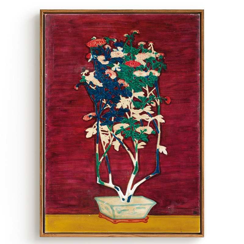 画玩美常玉荷花装饰画新中式古典挂画法式复古卧室床头墙面壁画图片