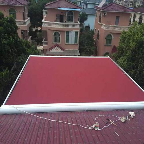 户棚外电动遮阳蓬光棚铝合金轨道雨搭玻璃TM006房雨别墅阳伸缩天