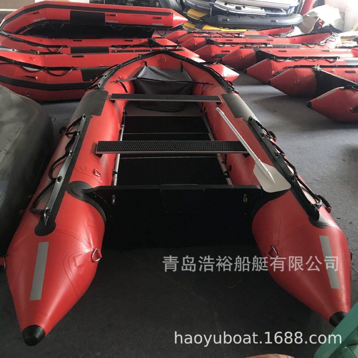 浩裕船艇3.6米6人船运动艇钓鱼船橡皮艇香蕉船皮划艇