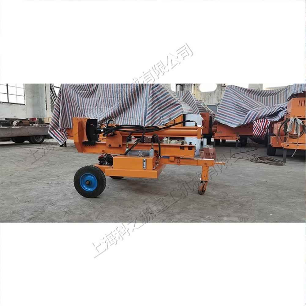 柴油动力树叉劈木机立卧两用圆木劈材机牵引移动式液压拆树机