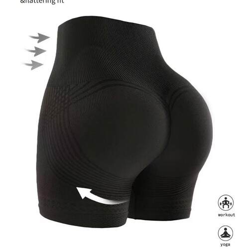 Shorts, high waisted yoga pants, women's fitness running