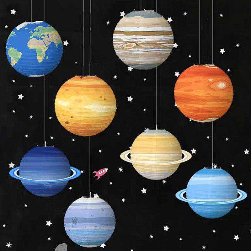 幼儿园吊饰装饰空中创意星球挂饰教室走廊顶部挂件生日派对布置