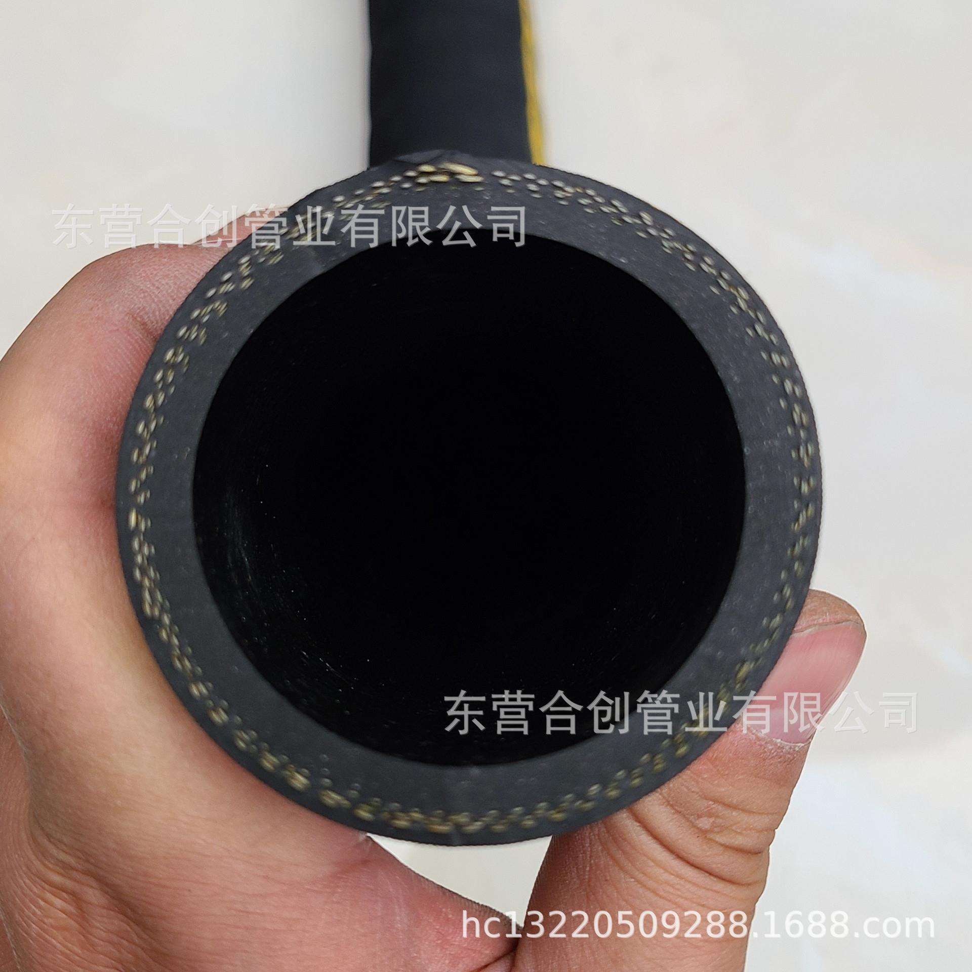夹布胶管输水橡胶水管黑色帆布软管耐热耐压输水专用