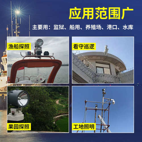 led探照灯强光户外 超亮220V超远射程 工程专用塔吊射灯庭院防水 - 封面