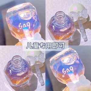 正品 儿童免烤速干持久显白亮片细闪可撕拉水性专用指甲油