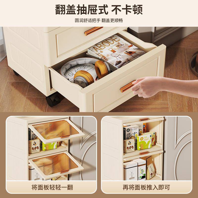 翻盖抽置屉式收纳柜家婴用塑料多层ZH45玩具儿童客宝宝厅储物儿物