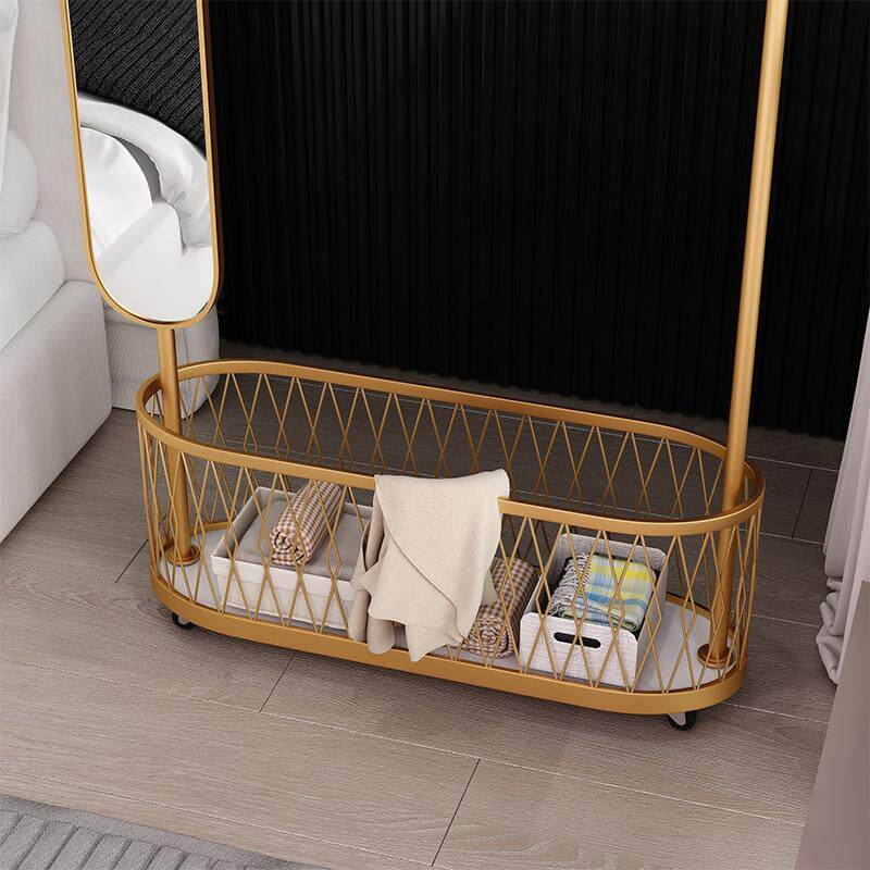 镜穿衣镜落简地旋转架一体约家衣用卧室挂衣帽架镜子MONICA穿简约