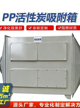活性炭吸附箱 PP阻燃废气过滤装置 防腐耐酸 除臭 废气处理设备