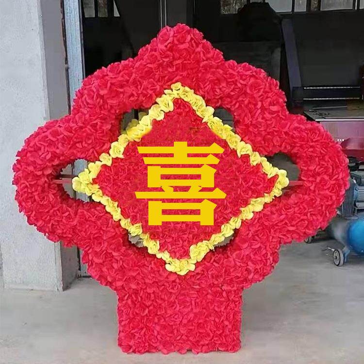 欢度春节造型花柱支持来图各类绢花造型庆典绢花造型绢花蝴蝶.