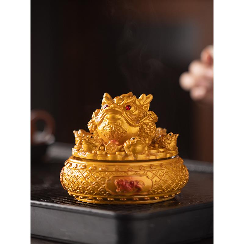 茶宠摆件遇水变色大号时来运转瑞兽金蟾茶玩茶桌茶具配件装饰品