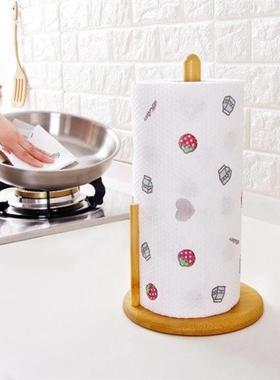 creative bamboo and wood paper roll holder paper towel