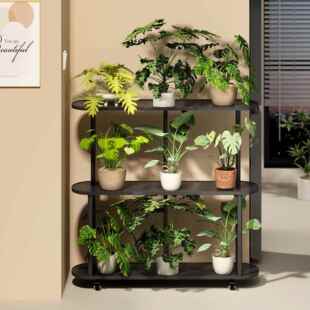 实木简易花架植物摆件架绿萝花架子花盆架室内置物架多层组合多肉