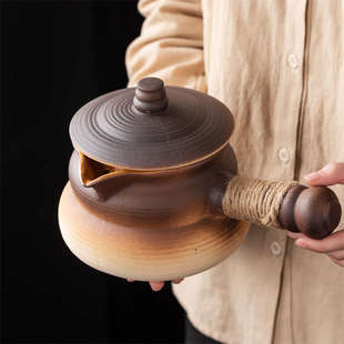 原矿陶土罐罐壶煮奶茶壶户外炭炉围炉煮茶烤奶炖梨粥陶罐茶壶