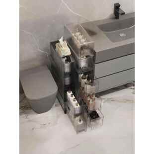 12cm缝隙收纳柜卧室卫生间带轮10宽夹缝柜抽屉式置物厨房边柜储物