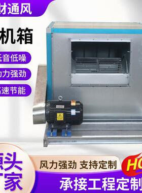 HTFC柜式离心风机箱酒店地下室低噪音外转子风机消防排烟风机箱