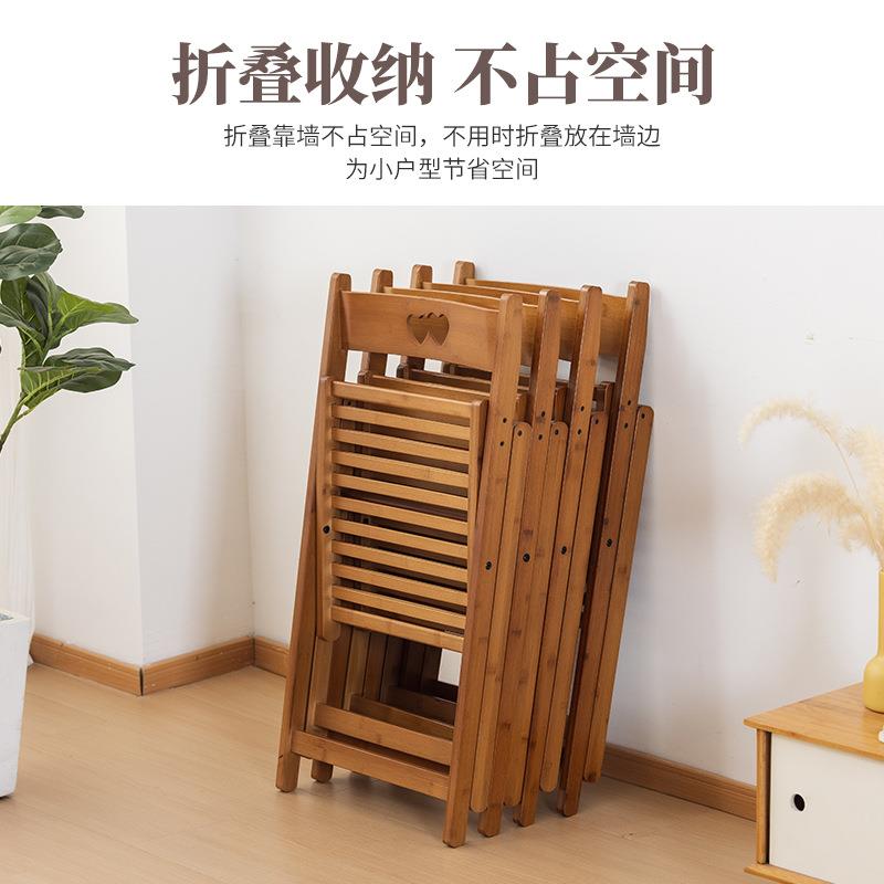 可折叠靠背椅子家用结实板凳躺椅阳台休闲竹凉椅户外便携式露营椅