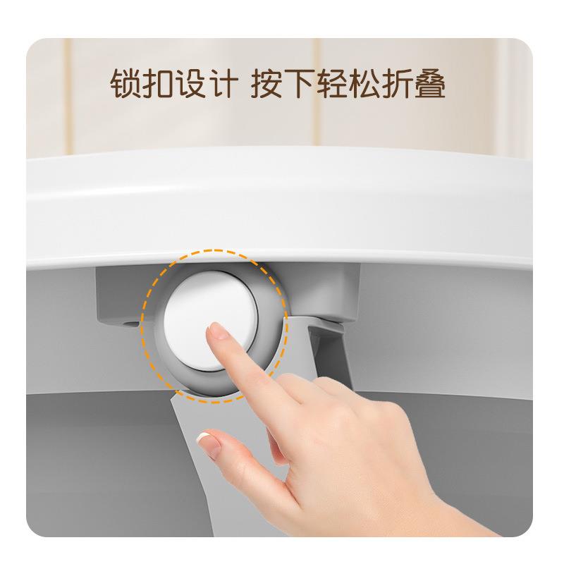 婴儿洗澡盆智能感温可折叠新生儿沐浴盆家用可坐躺宝宝洗澡塑料盆