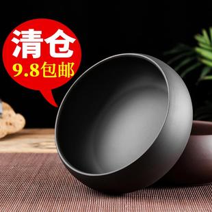 烟灰缸陶瓷洗茶杯碗小号紫砂茶洗水洗钵盂雁旌禅意功夫茶具零配