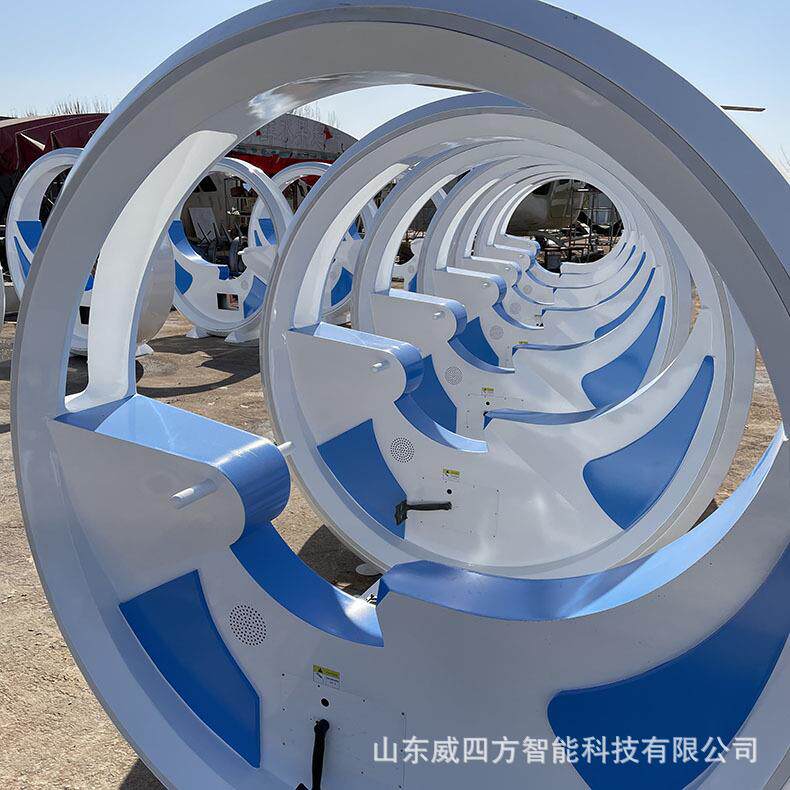 脚踩发光单车无动力设备景观互动游乐道具呐喊喷泉音乐动感单车