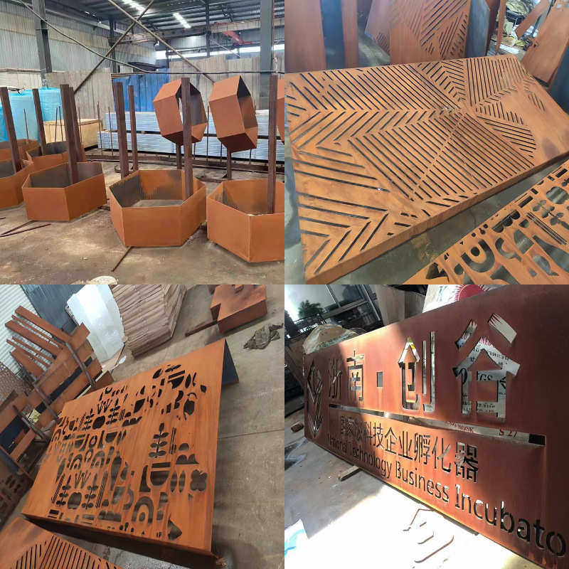 厂家制作耐候红锈钢板景观墙板焊接安装锈蚀处理耐候钢板景观幕墙,五金/工具,CNC加工件/铣床加工件,淘宝优惠券,粉丝福利购,淘宝优惠卷