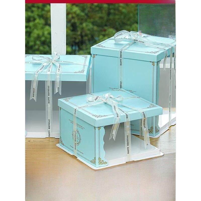 半透明生日蛋糕盒子包装盒6寸六寸8寸八寸10寸12寸单双层加高定制,厨房/烹饪用具,点心包装盒/包装袋,淘宝优惠券,粉丝福利购,淘宝优惠卷