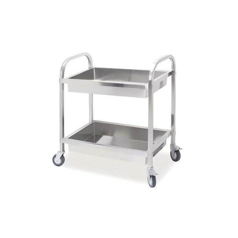 不锈钢台式移动双层收碗车商用酒