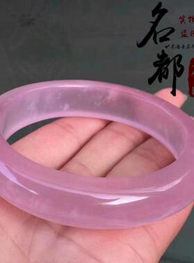 2026名都水晶 天然冰种粉晶手镯 马达加斯加芙蓉粉晶手镯
