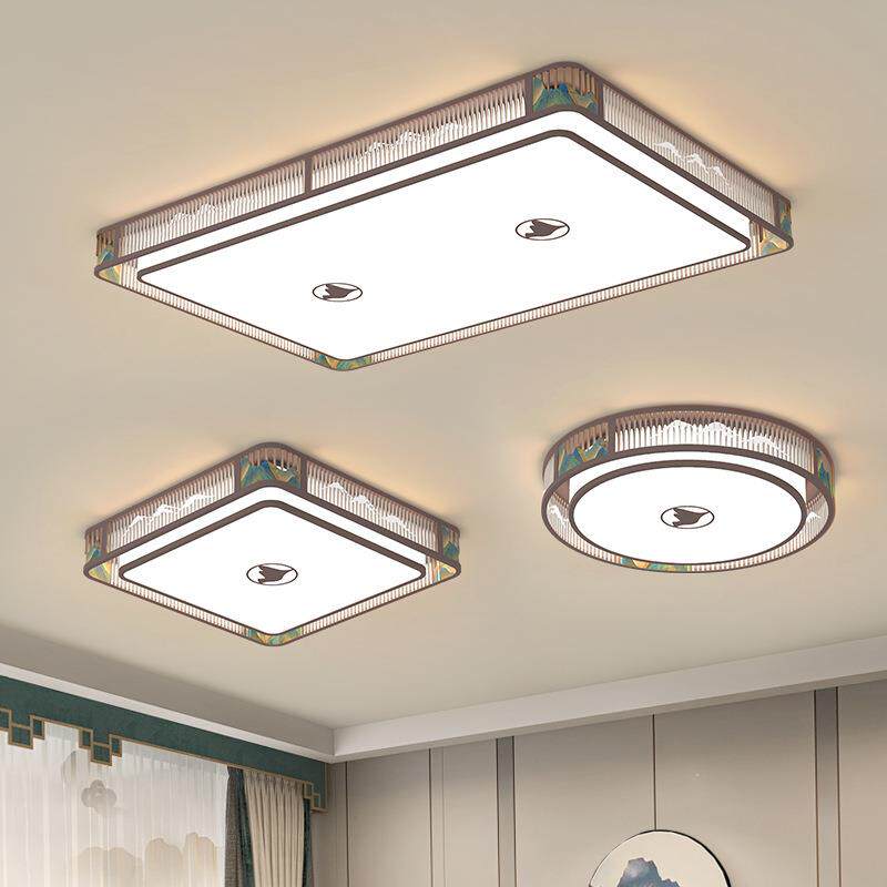 新中式客厅吸顶灯新款古典中国风led圆形方形卧室餐厅家用吸顶灯