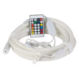 霓虹柔性软灯带led线条织布灯管圆形360度户外防水广告网纹纺织管