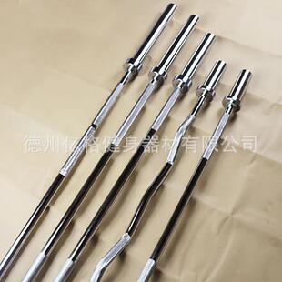 家用举重杠铃杆哑铃杆奥杆大孔螺纹杆子卧推硬拉杠铃杆杠铃片