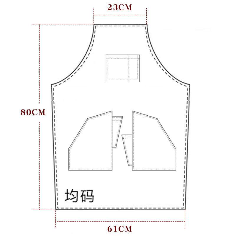 新款直销免费印字牛仔围裙定做时尚可爱咖啡店画画室花艺师工作服