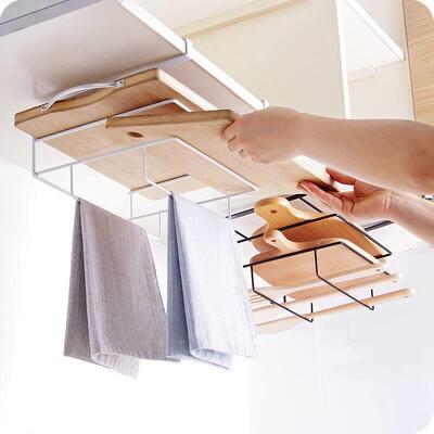 storage rack shelf kitchen towel chopping board steel shelve