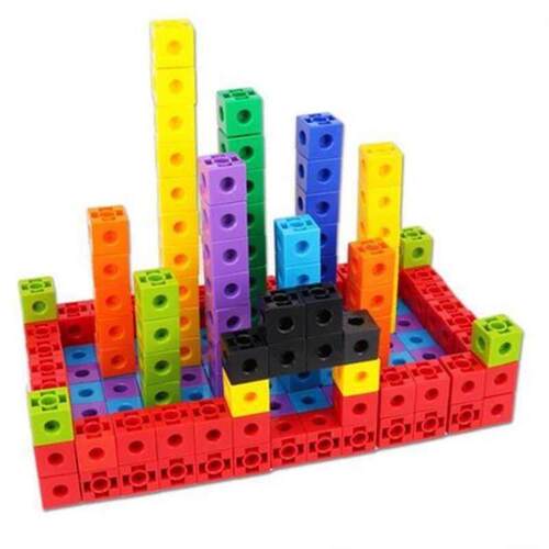 100pcs Numberblocks Multilink Linking Counting Cubes Snap
