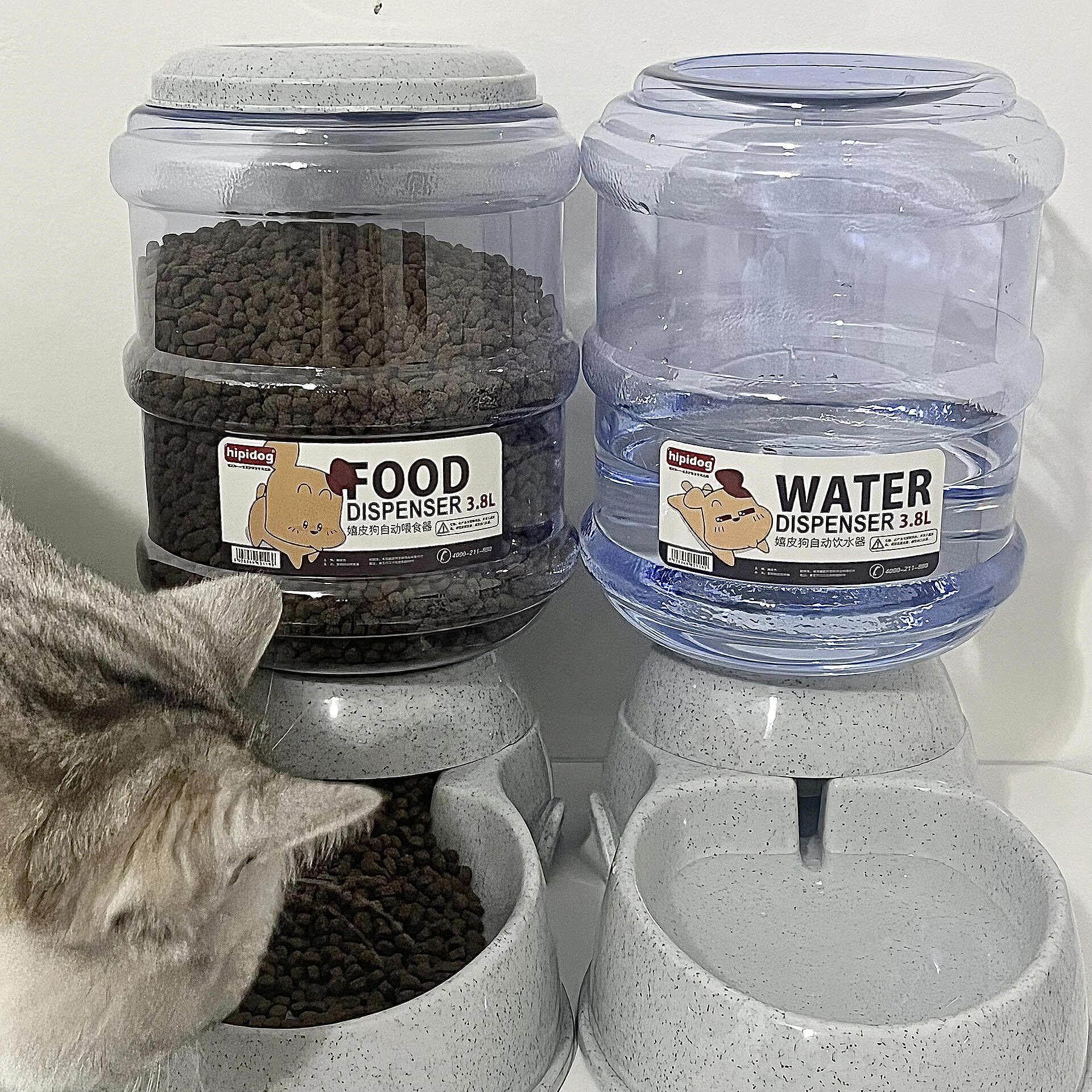猫咪饮水机不插电宠物自动喂食器大容量狗狗喝水器自动喂粮防打翻