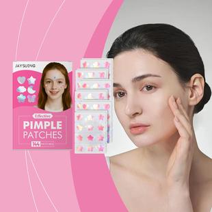 JAYSUING Pink Acne Patches Gentle Skin Care with Various Sha