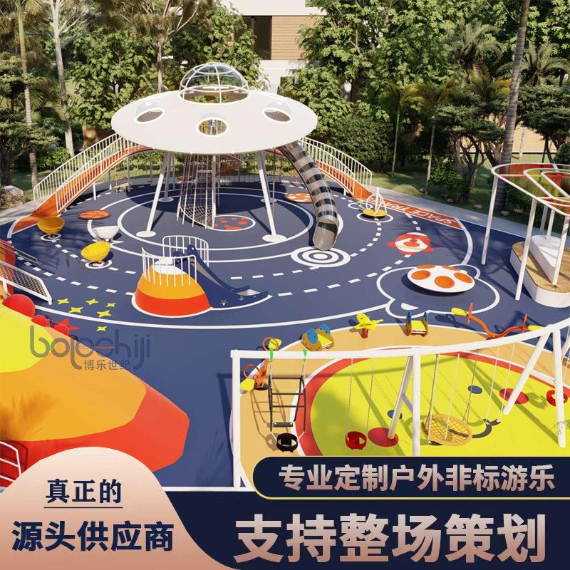大型户外不锈钢滑梯非标游乐设备景区公园组合滑梯滑世界设施厂家