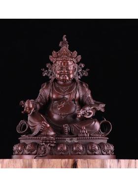 正品纯黄财神佛放像摆件古法2K鎏金黄4财神紫铜家居摆可定金纯银