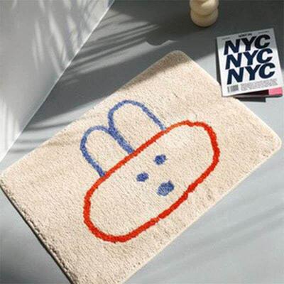 Cute Cartoon Home Bedroom Foot Mat Bathroom Bathroom Super A