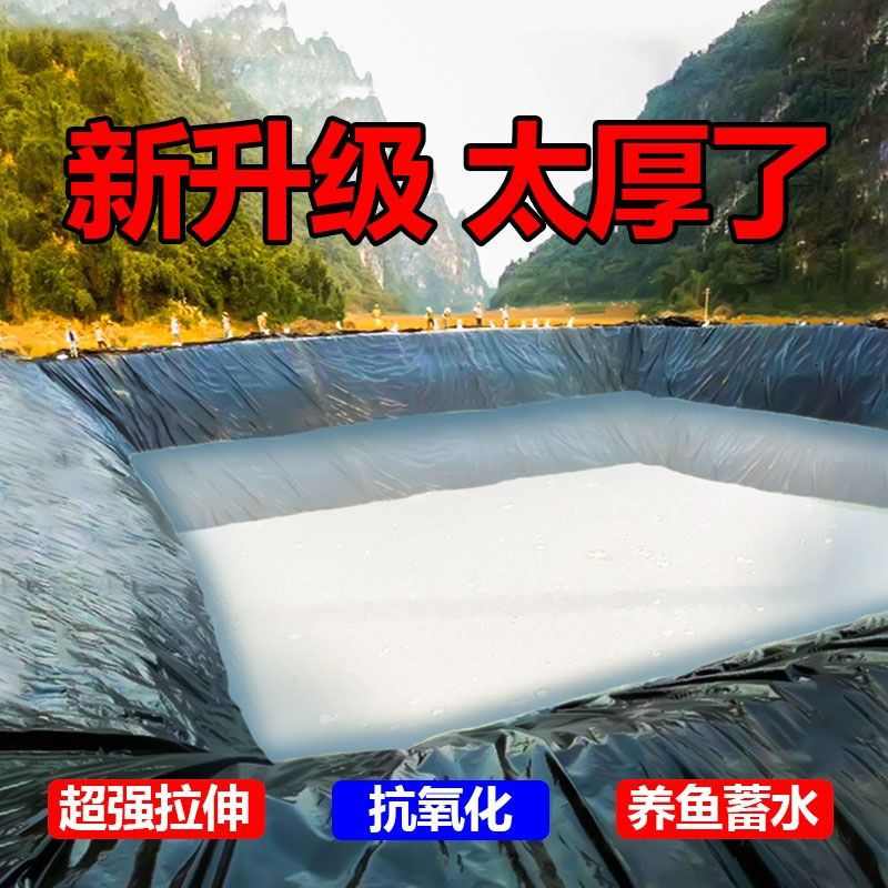 蓄水膜防渗加厚土工养殖水池膜膜膜防水布膜鱼塘塑料黑色鱼池