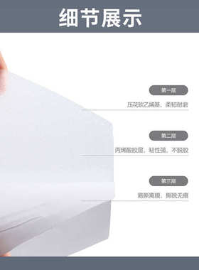 8CM六边形冲浪板防滑垫胶贴易装透明水上滑板桨板贴耐磨自粘胶带