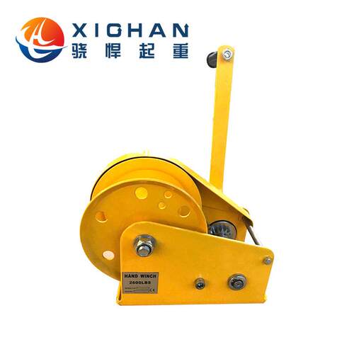 800BS自锁L手摇绞盘摇卷扬机带GSTOYO自动刹车手动绞车手提升机1