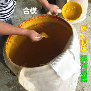 水沙隔离路障桶 公路反光桶路口防撞大黄桶滚塑吹塑玻璃钢防撞桶装